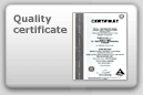 Quality certificate